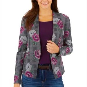89th + Madison Floral Plaid Blazer